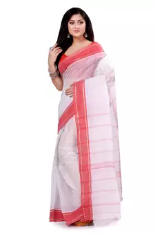 Multicolor hand woven cotton saree 