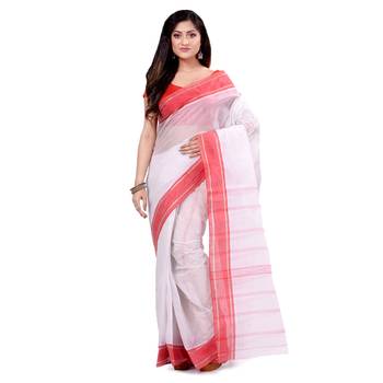 Multicolor hand woven cotton saree  5