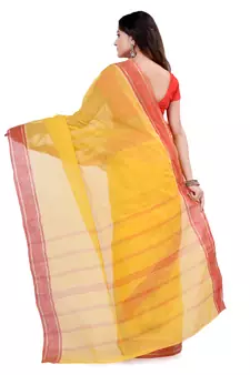 Multicolor hand woven cotton saree 
