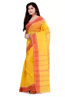Multicolor hand woven cotton saree 