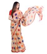 Red Hand Woven Cotton Saree Without Blouse