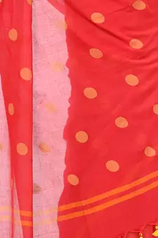 Multicolor Hand Woven Cotton Saree Without Blouse