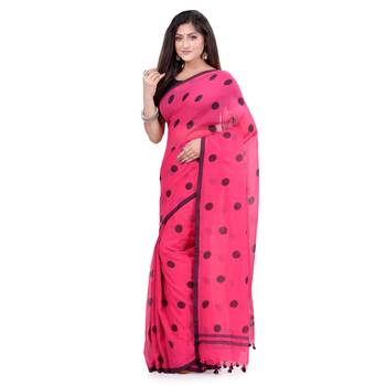 Multicolor Hand Woven Cotton Saree Without Blouse 3