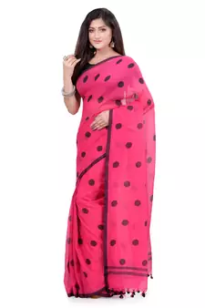 Multicolor Hand Woven Cotton Saree Without Blouse
