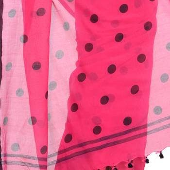 Multicolor Hand Woven Cotton Saree Without Blouse 4