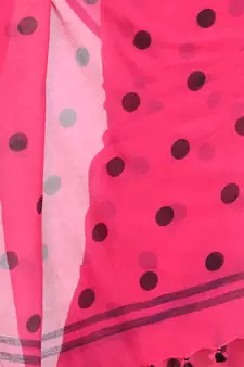 Multicolor Hand Woven Cotton Saree Without Blouse