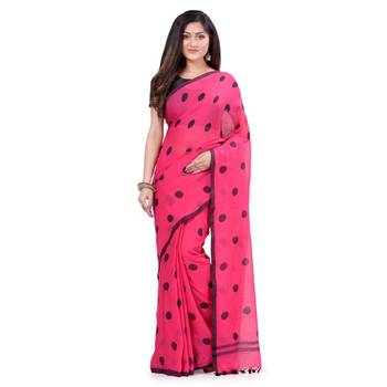 Multicolor Hand Woven Cotton Saree Without Blouse 5