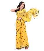 Multicolor Hand Woven Cotton Saree Without Blouse