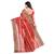 Red Hand Woven Cotton Saree Without Blouse