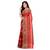 Red Hand Woven Cotton Saree Without Blouse