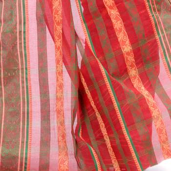 Red Hand Woven Cotton Saree Without Blouse 4