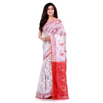 Multicolor Hand Woven Cotton Saree Without Blouse 3