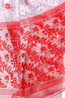 Multicolor Hand Woven Cotton Saree Without Blouse