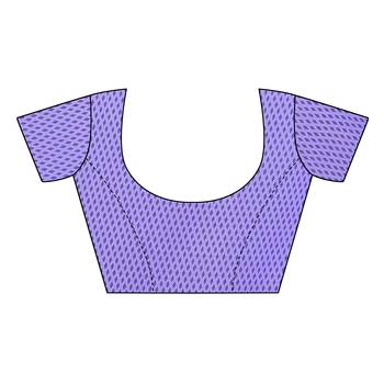Purple printed georgette saree with blouse 2