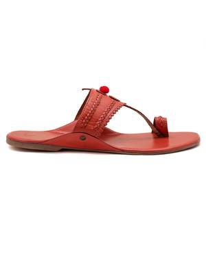 Peach Womens Flat By Trends & Trades 2