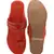 Peach Womens Flat By Trends & Trades