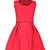 girls Pink cotton plain stitched   dress