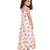 girls Orange Net printed stitched   dress