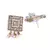 Grey Gold Plated Pearl Necklace Set With Earrings