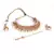 Gold Plated Kundan  Studded Necklace Set With Earrings