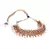 Gold Plated Kundan  Studded Necklace Set With Earrings