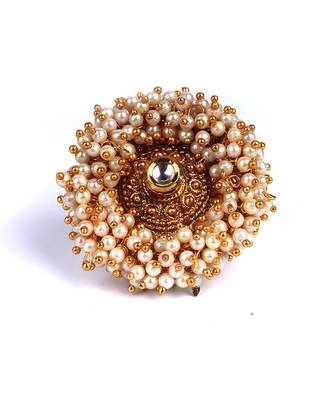 Gold Plated Pearl Rings 2