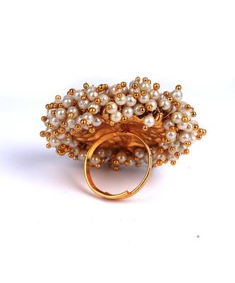 Gold Plated Pearl Rings 4