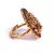 Red Gold Plated Stone Studded Rings