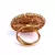 Red Gold Plated Stone Studded Rings