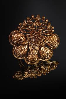 Gold Plated Studded Rings