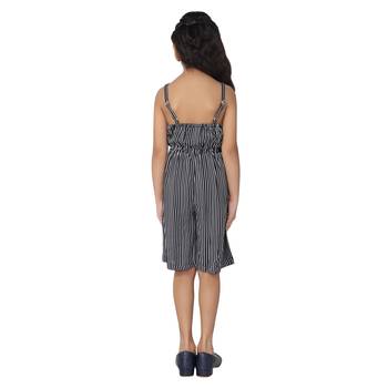 Black printed cotton girls-top-bottom 5