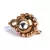 White Gold Plated Stone Nose Rings