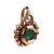 Green Gold Plated Stone Nose Rings