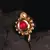 Red Gold Plated Stone Nose Rings