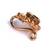 Green Gold Plated Stone Nose Rings