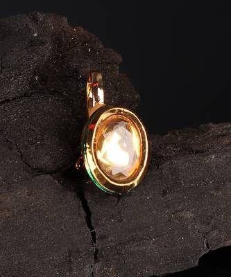 Gold Plated Stone Studded Nose Rings 1