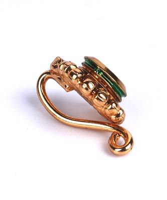 Red Gold Plated Stone Nose Rings 3