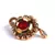 Red Gold Plated Stone Nose Rings
