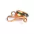 White Gold Plated Stone Nose Rings
