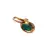 Green Gold Plated Stone Nose Rings