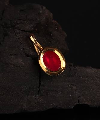 Red Gold Plated Stone Nose Rings 1