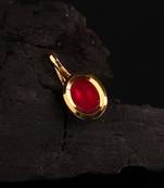 Red Gold Plated Stone Nose Rings