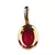 Red Gold Plated Stone Nose Rings