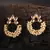 Black Gold Plated Kundan Earrings