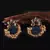 Blue Gold Plated Kundan Earrings