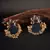 Blue Gold Plated Kundan Earrings