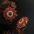 Multicolor Gold Plated Stone Earrings