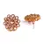 White Gold Plated Stone Earrings