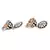 Black Gold Plated Stone Studded Earrings