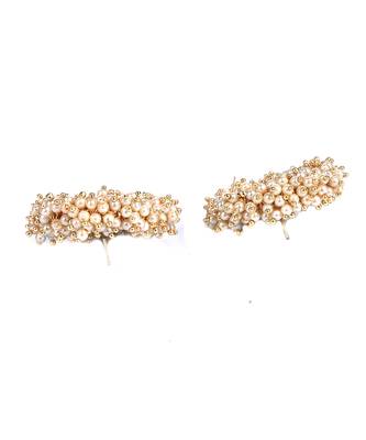 Green Gold Plated Pearl Earrings 4